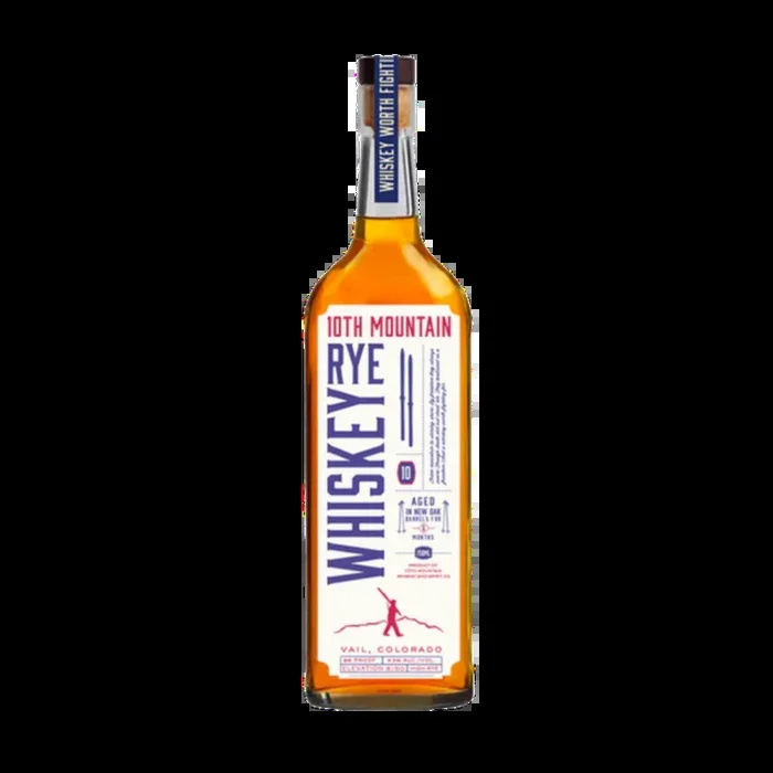 10TH MOUNTAIN WHISKEY HIGH RYE COLORADO 750ML