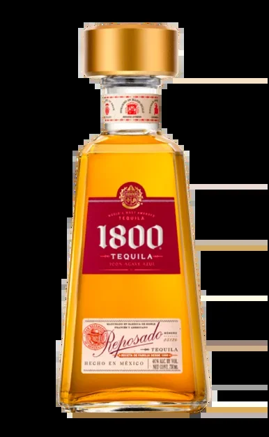 1800 TEQUILA REPOSADO 375ML