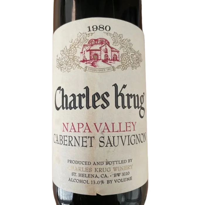 1974 Charles Krug Peter Mondavi Family Cabernet Sauvignon 750ml