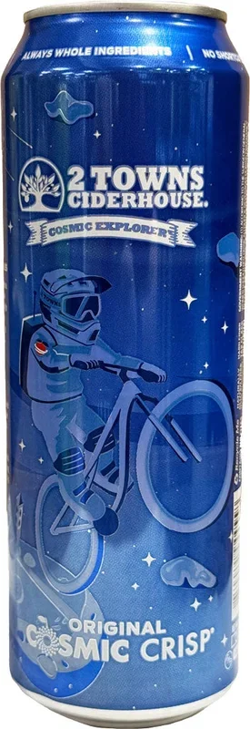 2 Towns Original Cosmic Crisp Cider 19.2oz Can