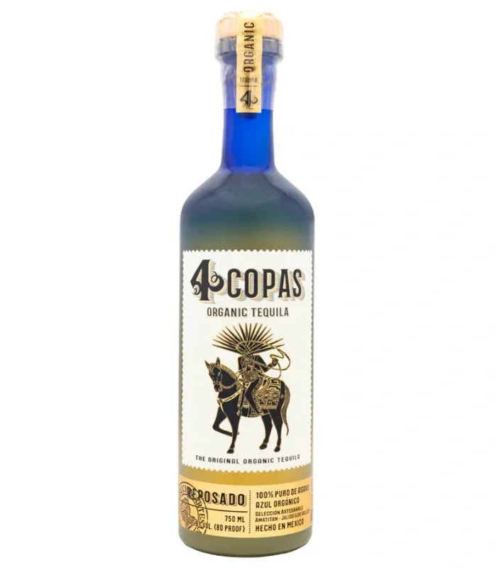 4 Copas Organic Tequila Reposado 750mL