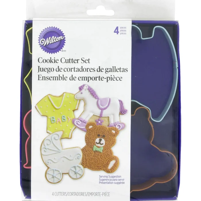 4PC BABY THEME COLORED METAL CUTTER SET 2308-1067 (#102660)