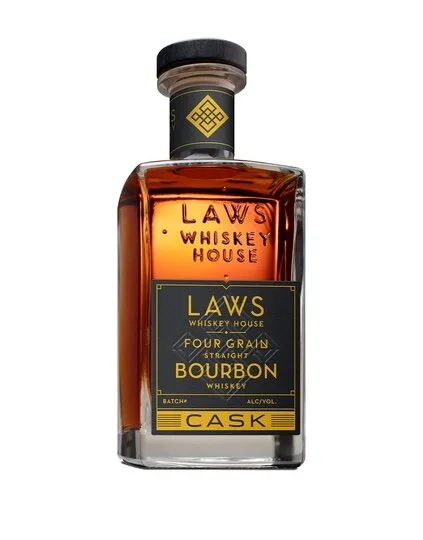 A D Laws Four Grain Cask Strength Straight Bourbon Whiskey