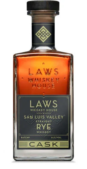 A D Laws San Luis Valley Cask Strength Straight Rye Whiskey