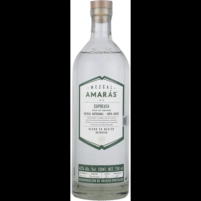 Amaras Mezcal A. Cupreata Joven 86 750Ml