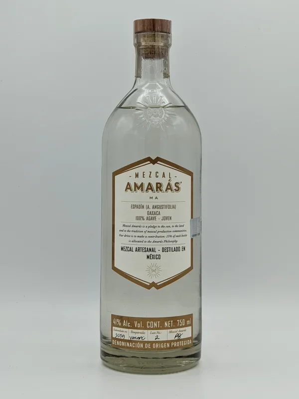 Amaras Mezcal Joven Espadin 82 750Ml
