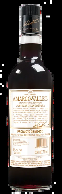 Amargo Vallet Aperitivo Liqueur