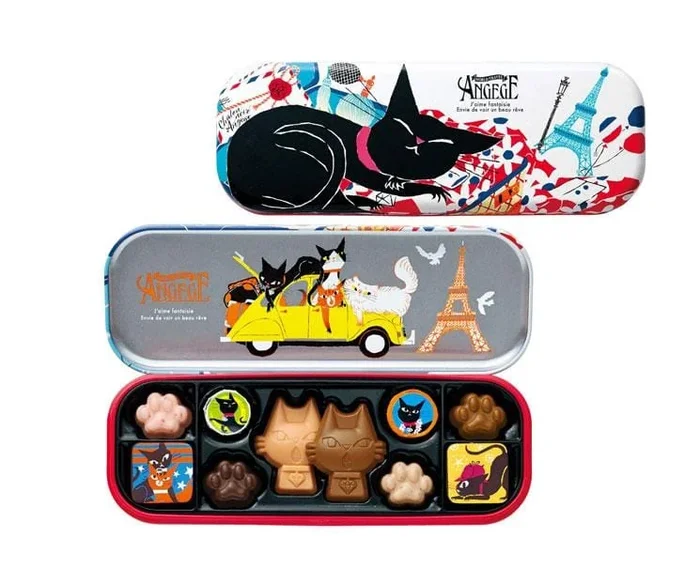Angege Chocolate Cat Gift Set