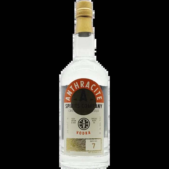 Anthracite Spirits Vodka, Colorado