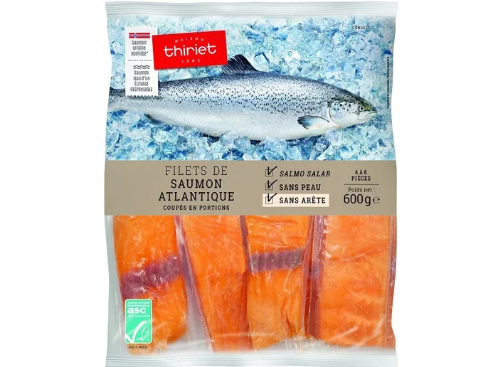 ATLANTIC SALMON FILLETS ECO FISHING 600G 4-6 PIECES (#113192)