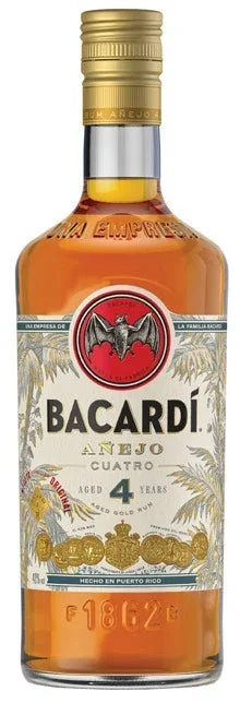 BACARDI RUM ANEJO CUATRO 4YR 750ML