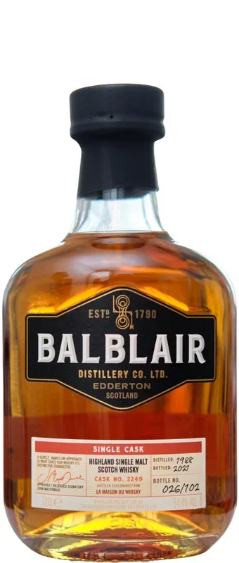 Balblair 1988 (Bottled 2021) La Maison Du Single Malt Scotch Whisky | 700ML