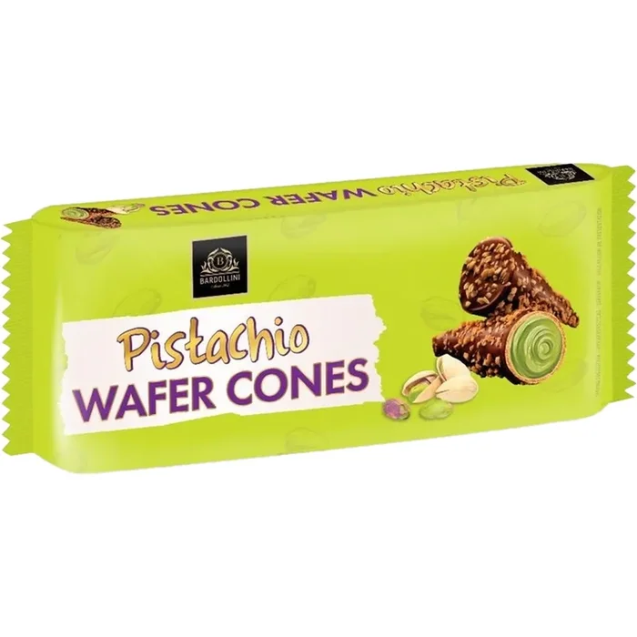 Bardollini Pistachio Wafer Cones 100g