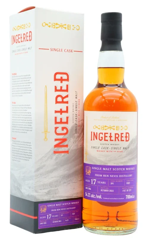 Ben Nevis Ingelred Single Cask #391 – 17 Year Old 2006 Vintage Single Malt Scotch Whisky | 700ML