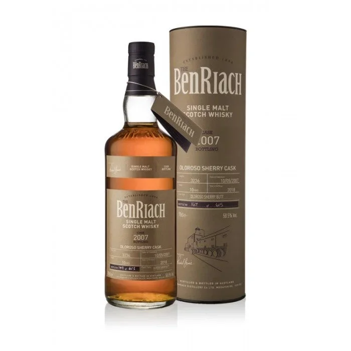 BenRiach 2007 Batch 15 Cask #3236 10 Year Old Single Malt Scotch Whisky
