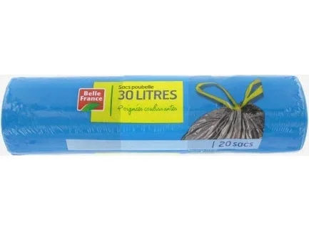 BIN LINERS WITH HANDLES 30L 20PC (#119571)