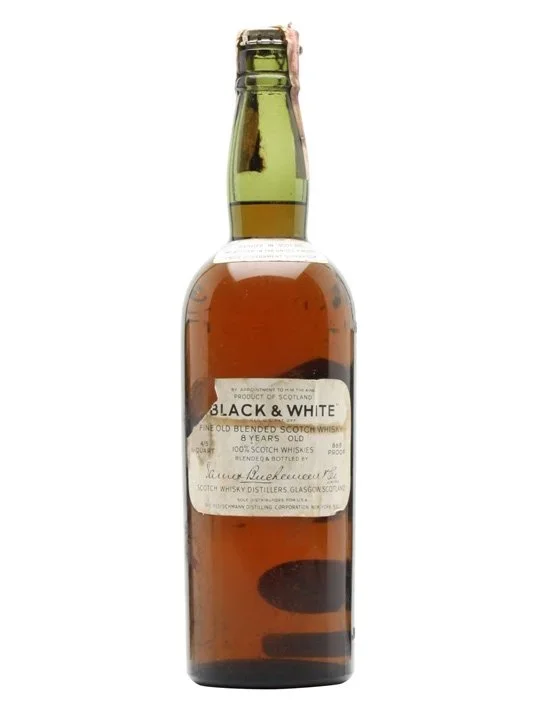 Black & White Bot.1940s Spring Cap Blended Scotch Whisky