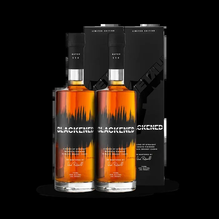 BLACKENED® AMERICAN WHISKEY | LIMITED BATCH 114 | THE BLACK ALBUM WHISKEY PACK COLLECTORS EDITION (2) **Collect One/Drink One**