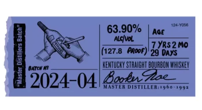Booker’s Bourbon Batch 2024-04 “Master Distillers Batch” Whisky