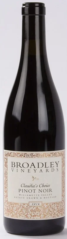 Broadley Vineyards Pinot Noir Claudia’s Choice 2016