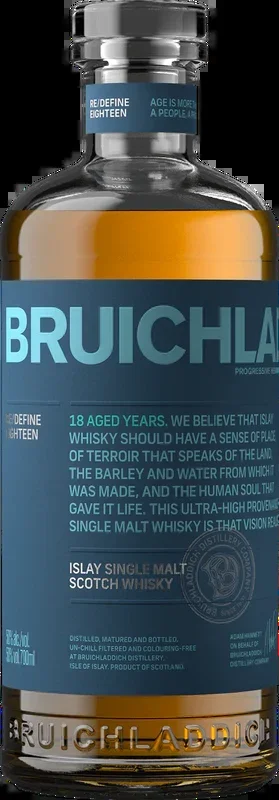 Bruichladdich 18 Year Old Single Malt Scotch Whisky