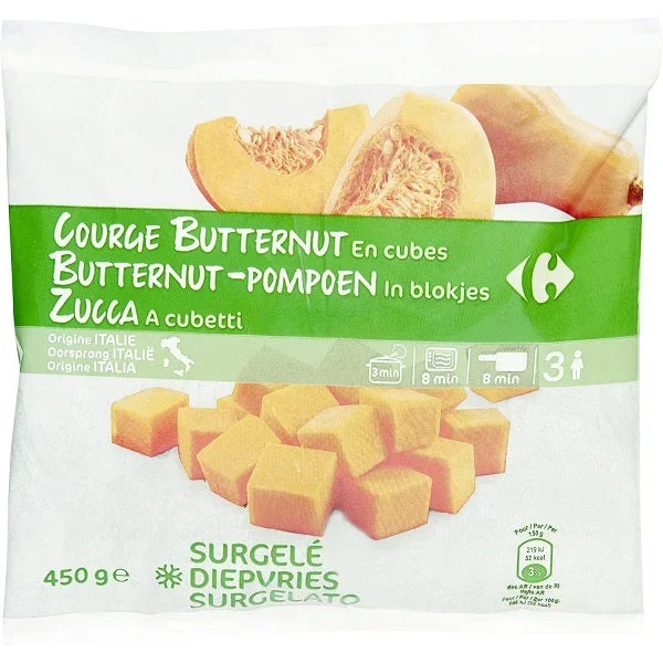 BUTTERNUT SQUASH CUBES 450G (#120086)