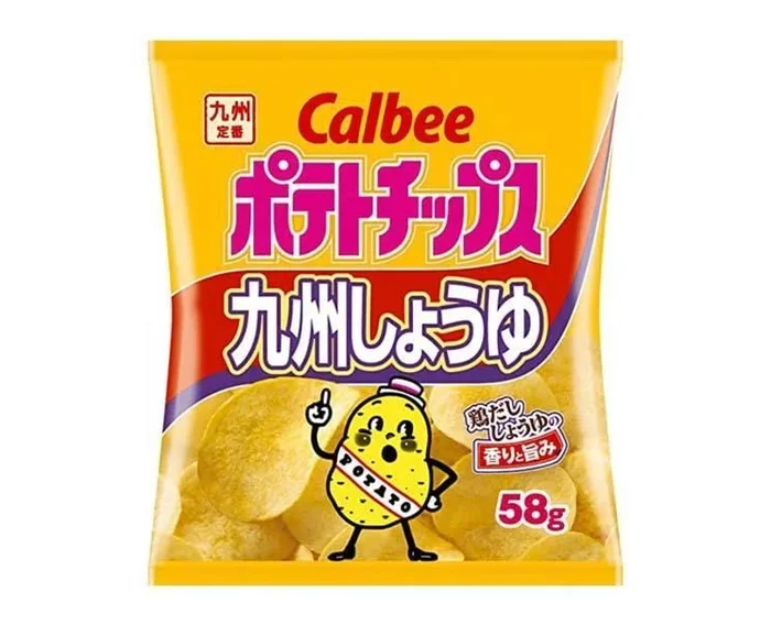 Calbee Potato Chips: Kyushu Soy Sauce