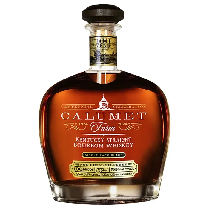 Calumet Farm Single Rack Black Straight Bourbon Origin Centennial Release