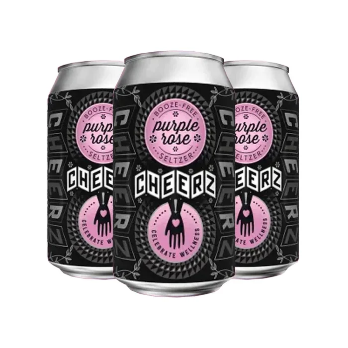 Cheerz Purple Rose NA Seltzer 4pk/12oz Cans