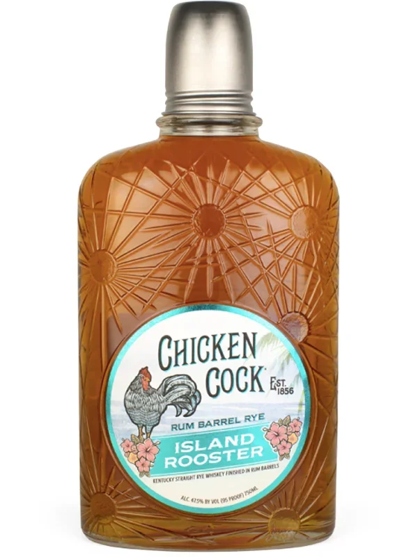 Chicken Cock Island Rooster Rum Barrel Rye Whiskey