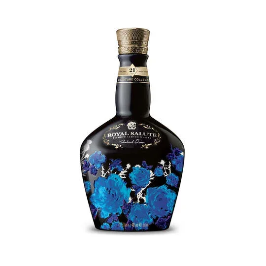 Chivas Royal Salute Couture Collection Richard Quinn 21 Year Old Black Edition Blended Scotch Whisky