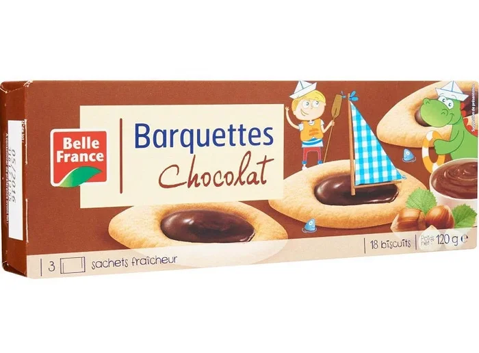 CHOCOLATE BARQUETTES 120G (#122335)