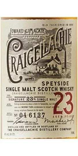 Craigellachie 23 Year Old Single Malt Scotch Whisky