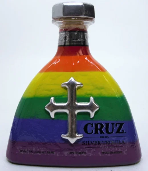 CRUZ SILVER TEQUILA (COLOR BOTTLE)