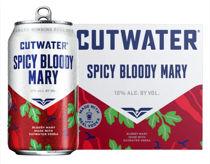 Cut Water Spicy Bloody Mary 4 cans 12 FL OZ 350 ml