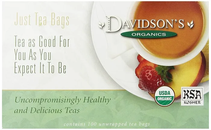 Davidson’S Organics, Peppermint & Spice, 100-Count Unwrapped Tea Bags