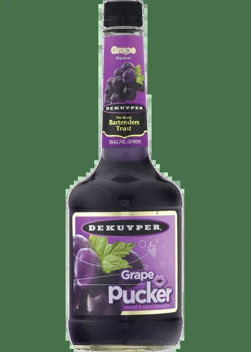 Dekuyper Pucker Grape Schnapps Liqueur