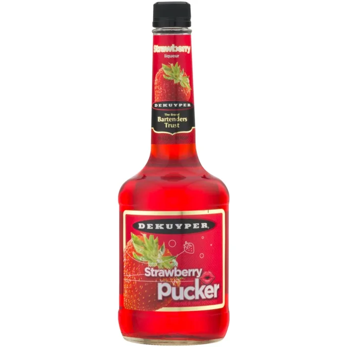 Dekuyper Sour Strawberry Schnapps Pucker 30 750ml