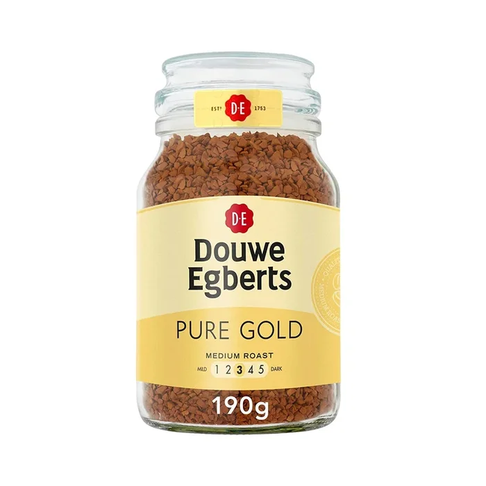 Douwe Egberts Pure Gold Instant Coffee, Medium Roast, 6.7-Ounce, 190G (Packaging May Vary)