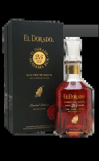 El Dorado Rum Cask Aged Limited Edition 1998 25 Year Old Guyana Grand Special Reserve