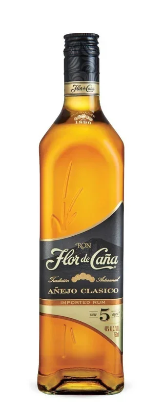 FLOR DE CANA RUM ANEJO CLASSICO BLACK LABEL 5YR 750ML