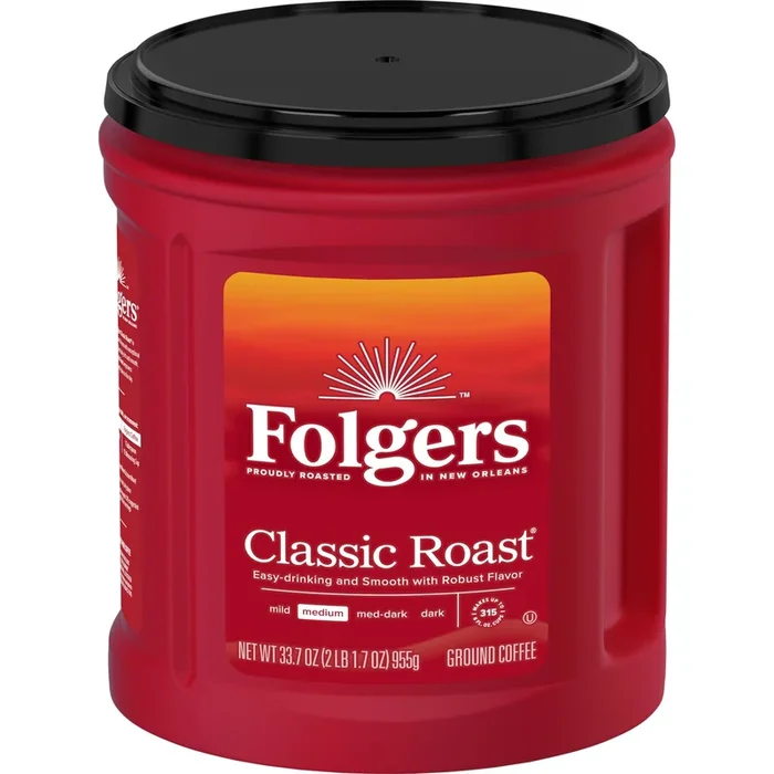 Folgers Classic Roast Ground Coffee, 33.7 Ounce