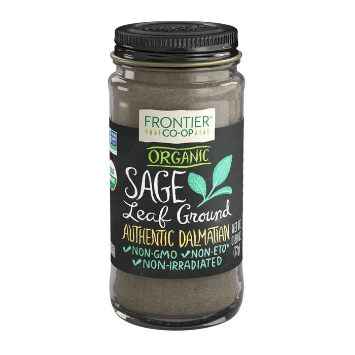 Frontier Organic Sage Leaf Spice – Ground – 0.8 Ounces