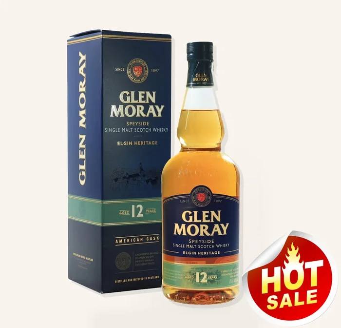 Glen Moray 12Year Single Malt Scotch Whiskey 750ml