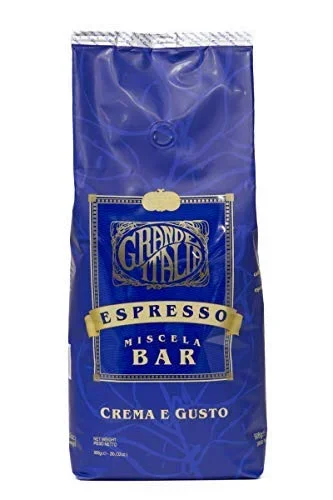 Grande Italia Whole Bean Espresso, Crema E Gusto, Miscela Bar, Small Batch Artisan Roasted 2Lbs