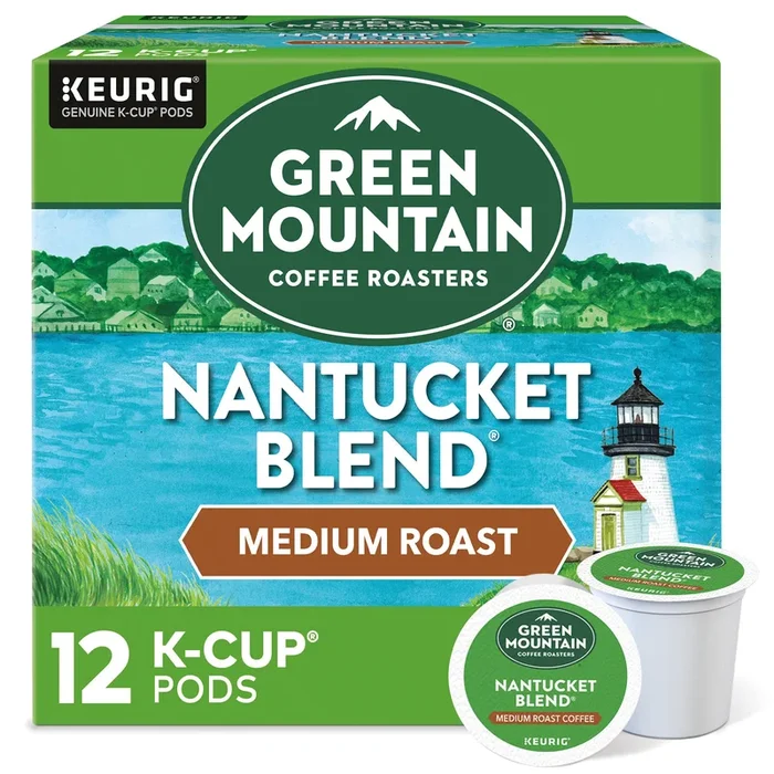 Green Mountain Coffee Roasters Nantucket Blend Keurig Single-Serve K-Cup Pods, Medium Roast Coffee, 12 Count