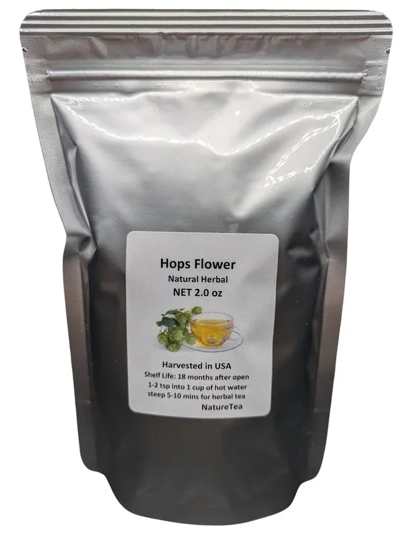 Hops Flowers – Dried Humulus Lupulus Loose Tea From 100% Nature (4 Oz)