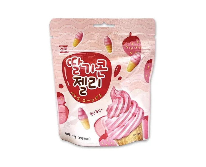 Korean Strawberry Ice Cream Cone Gummy