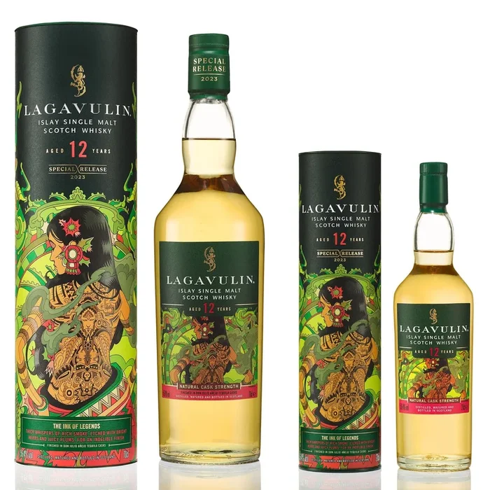 Lagavulin Islay Single Malt Scotch Whisky 12 YEAR Special Release The Ink Of Legends 750 ml