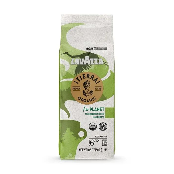 Lavazza ¡Tierra! Organic Planet Ground Coffee, Medium Roast, 10.5 Oz (Pack Of 1)